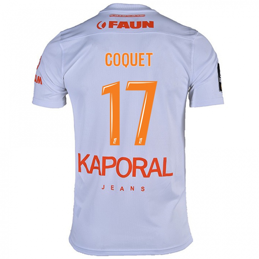 Kinderen Judith Coquet #17 Wit Uitshirt Uittenue 2024/25 T-Shirt