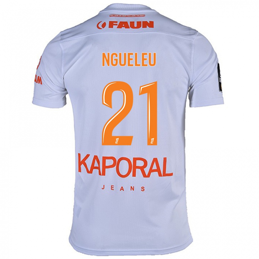 Kinderen Nina Ngueleu #21 Wit Uitshirt Uittenue 2024/25 T-Shirt