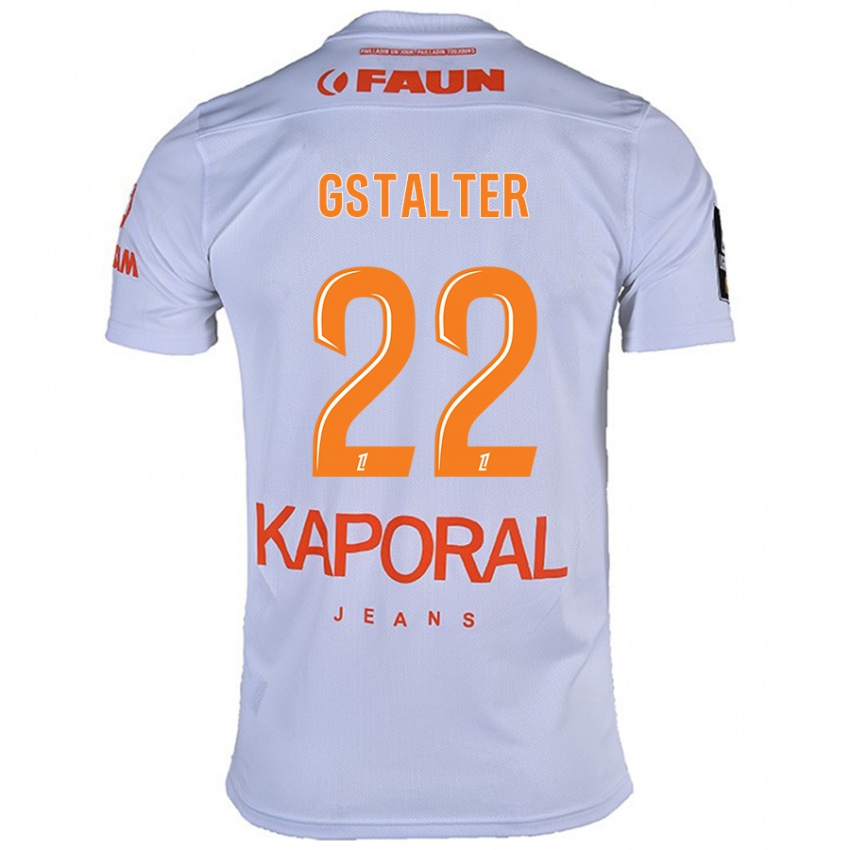 Kinderen Lola Gstalter #22 Wit Uitshirt Uittenue 2024/25 T-Shirt