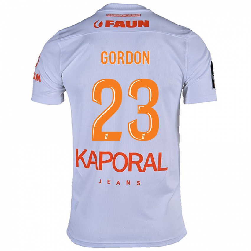 Kinderen Sh'nia Gordon #23 Wit Uitshirt Uittenue 2024/25 T-Shirt