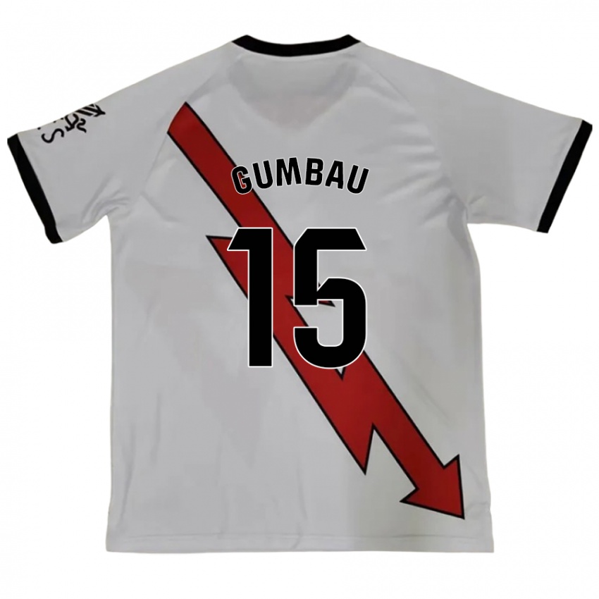 Kinderen Gerard Gumbau #15 Rood Uitshirt Uittenue 2024/25 T-Shirt