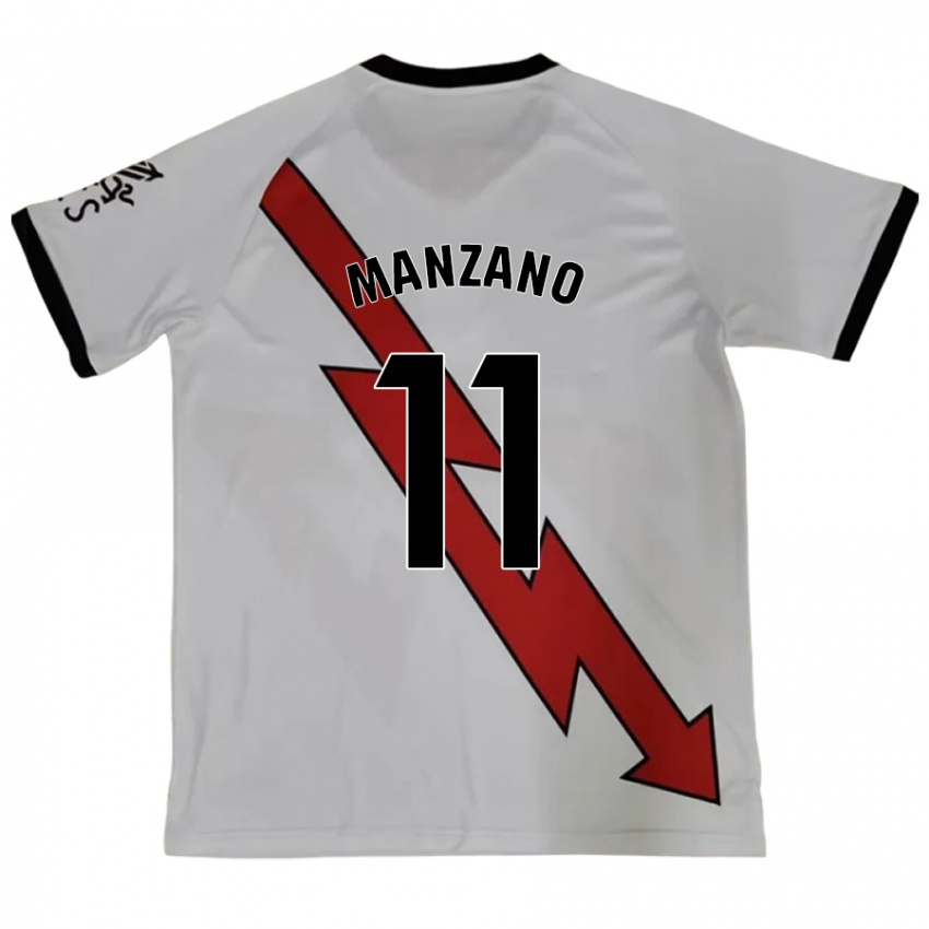 Kinderen Sergio Manzano #11 Rood Uitshirt Uittenue 2024/25 T-Shirt