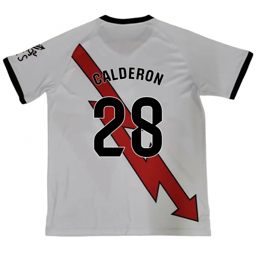 Kinderen Esther Calderón #28 Rood Uitshirt Uittenue 2024/25 T-Shirt