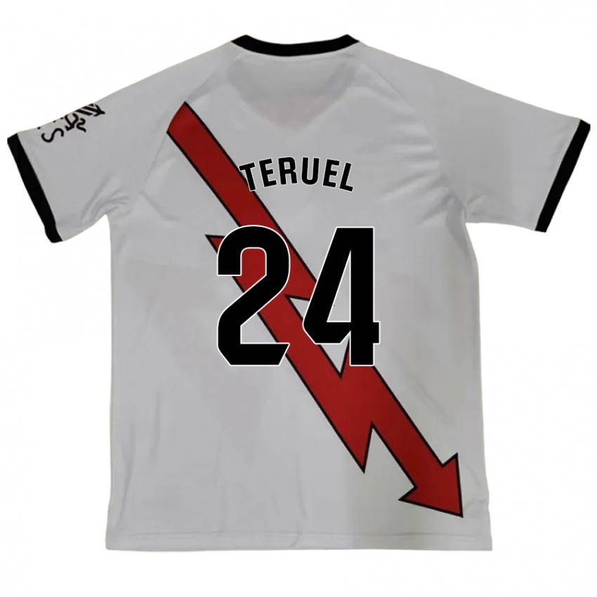 Kinderen Laura Teruel Montero #24 Rood Uitshirt Uittenue 2024/25 T-Shirt