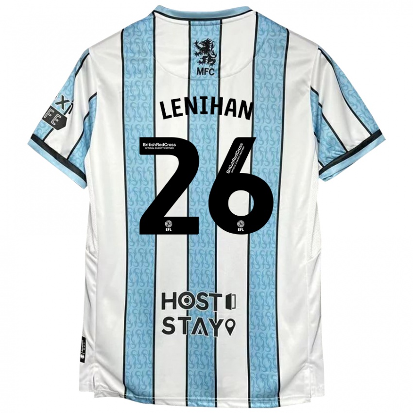 Kinderen Darragh Lenihan #26 Witblauw Uitshirt Uittenue 2024/25 T-Shirt