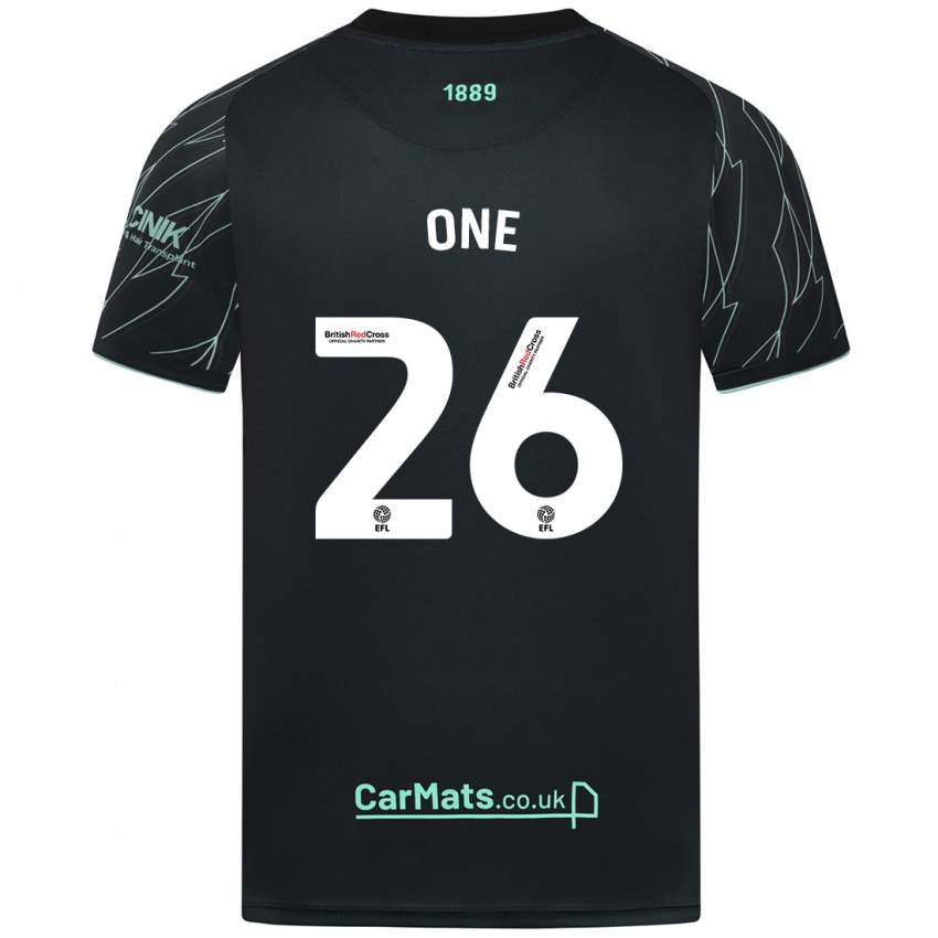 Kinderen Ryan Oné #26 Zwart Groen Uitshirt Uittenue 2024/25 T-Shirt