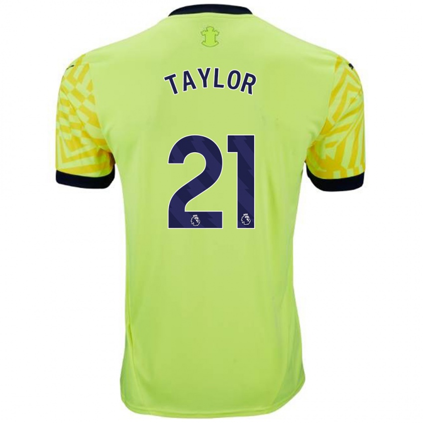 Kinderen Charlie Taylor #21 Geel Uitshirt Uittenue 2024/25 T-Shirt