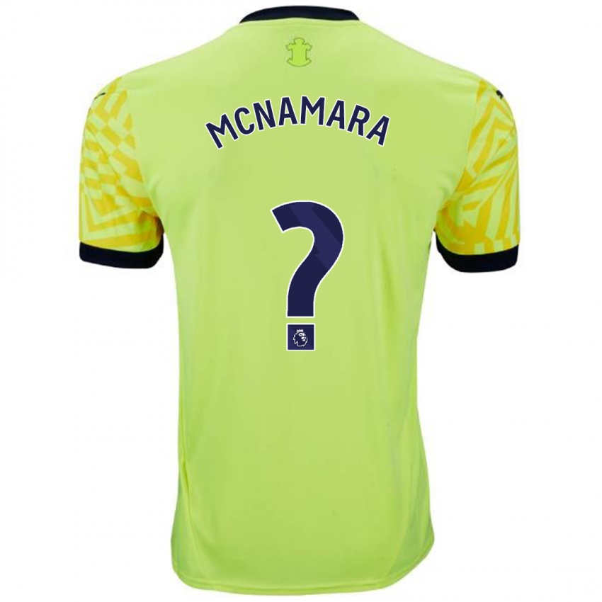 Kinderen Josh Mcnamara #0 Geel Uitshirt Uittenue 2024/25 T-Shirt