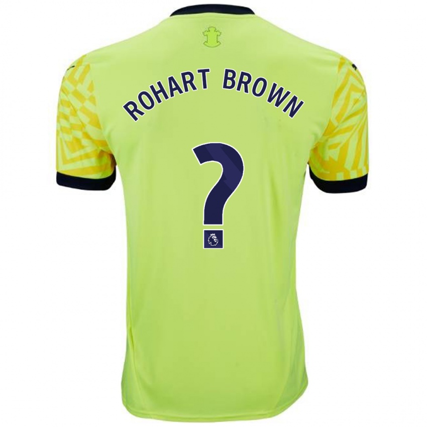 Kinderen Thierry Rohart-Brown #0 Geel Uitshirt Uittenue 2024/25 T-Shirt