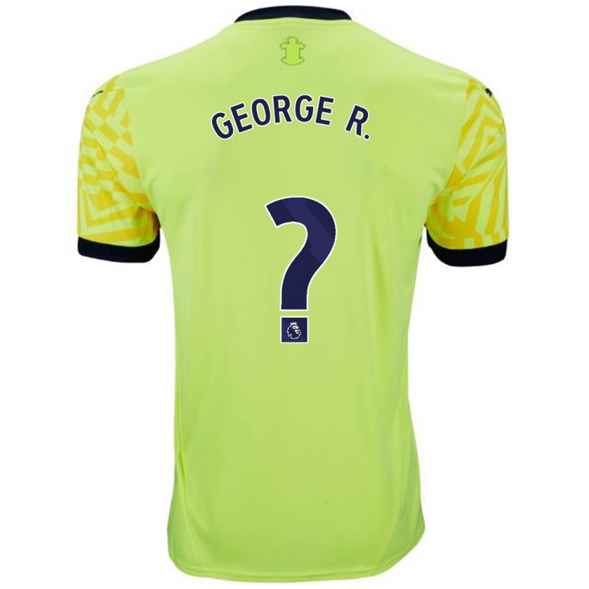 Kinderen George Robinson #0 Geel Uitshirt Uittenue 2024/25 T-Shirt