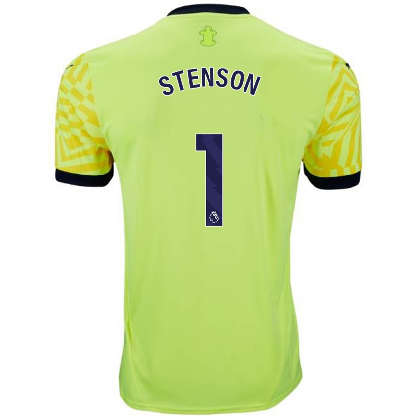 Kinderen Fran Stenson #1 Geel Uitshirt Uittenue 2024/25 T-Shirt