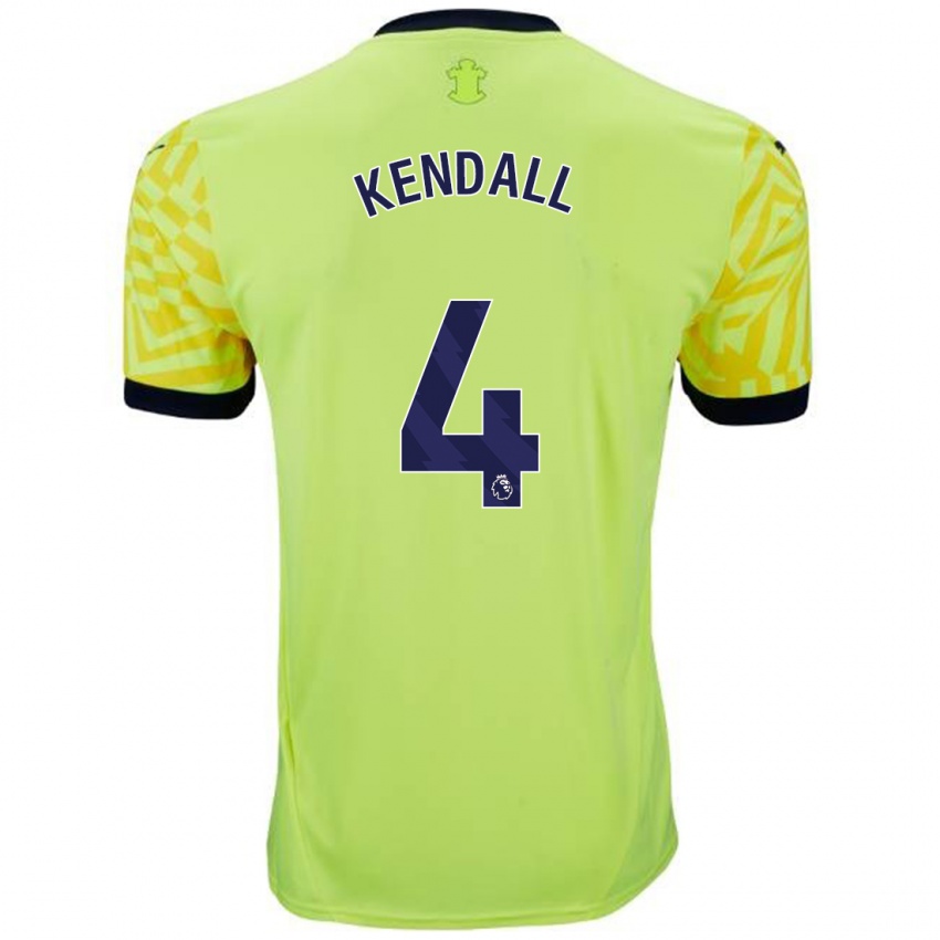 Kinderen Lucia Kendall #4 Geel Uitshirt Uittenue 2024/25 T-Shirt