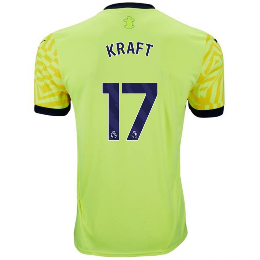 Kinderen Emily Kraft #17 Geel Uitshirt Uittenue 2024/25 T-Shirt