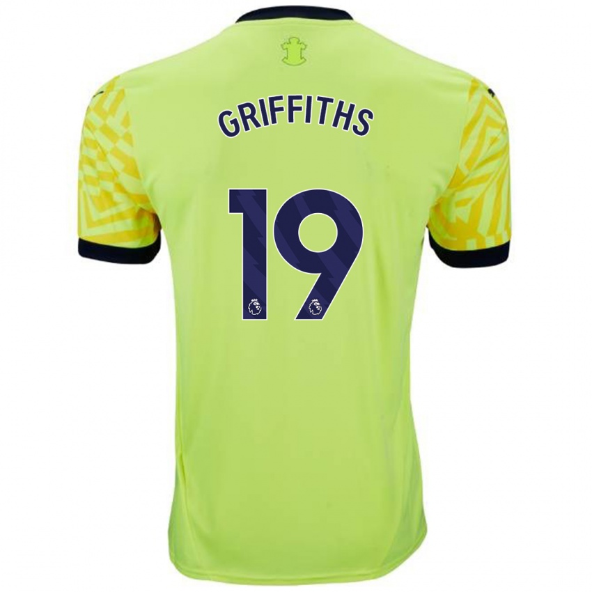 Kinderen Alice Griffiths #19 Geel Uitshirt Uittenue 2024/25 T-Shirt