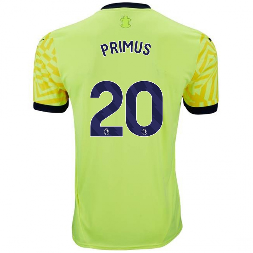 Kinderen Atlanta Primus #20 Geel Uitshirt Uittenue 2024/25 T-Shirt