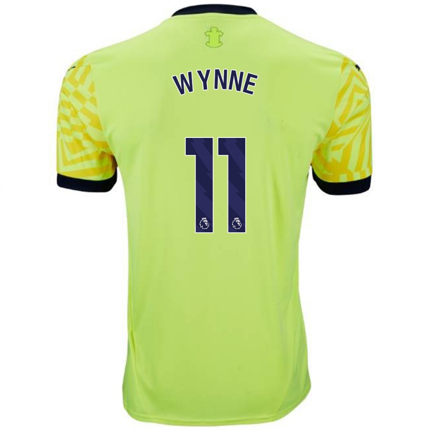 Kinderen Megan Wynne #11 Geel Uitshirt Uittenue 2024/25 T-Shirt