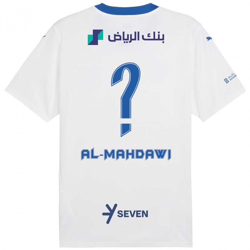 Kinderen Ali Al-Mahdawi #0 Wit Blauw Uitshirt Uittenue 2024/25 T-Shirt