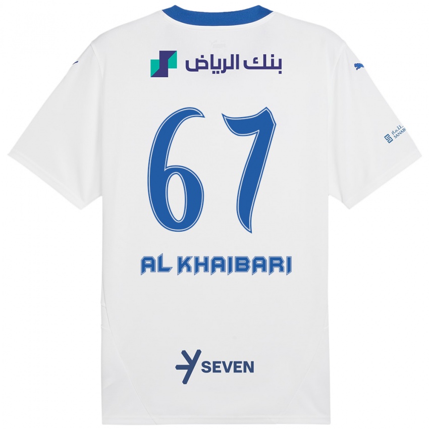 Kinderen Mohammed Al-Khaibari #67 Wit Blauw Uitshirt Uittenue 2024/25 T-Shirt