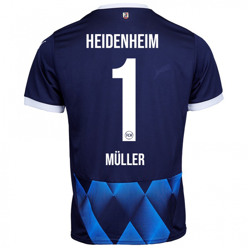 Kinderen Kevin Müller #1 Donker Marineblauw Uitshirt Uittenue 2024/25 T-Shirt