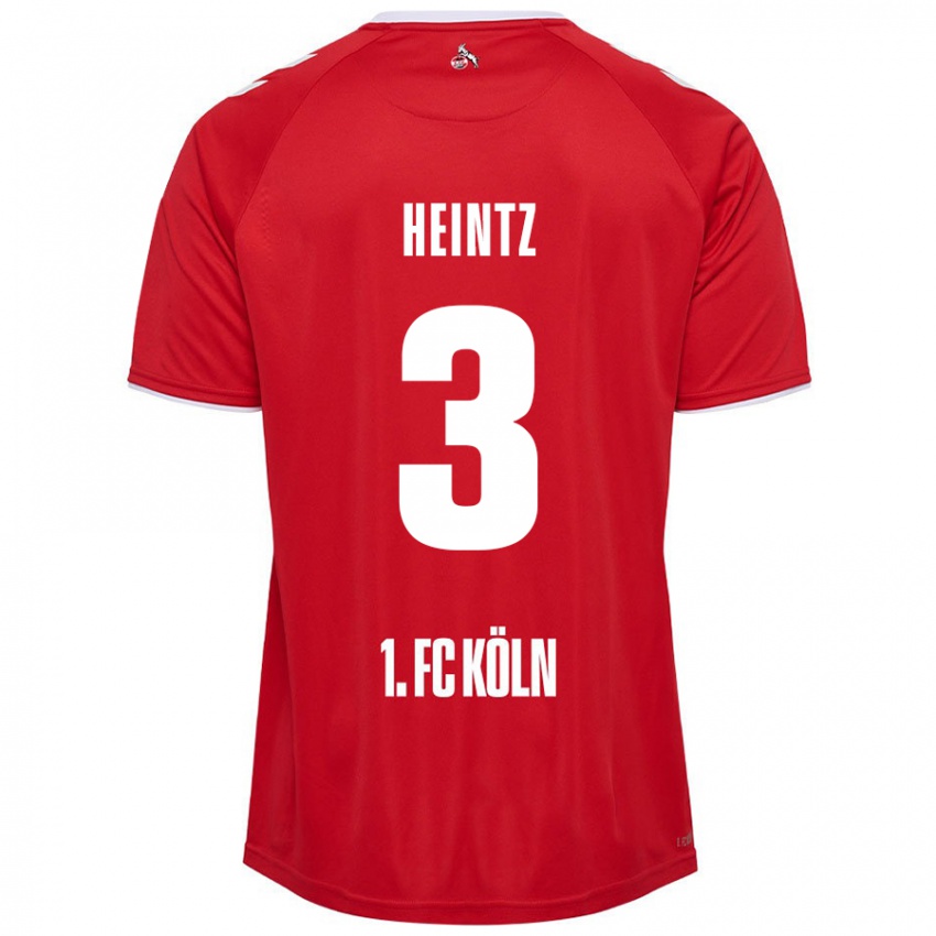 Kinderen Dominique Heintz #3 Rood Wit Uitshirt Uittenue 2024/25 T-Shirt