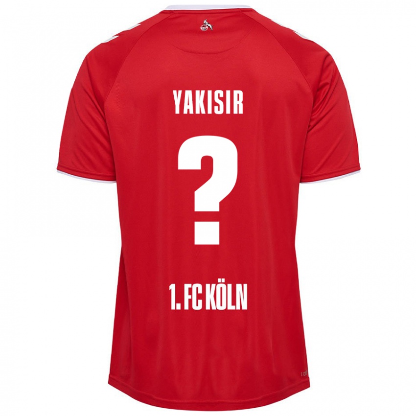 Kinderen Emir-Ahmet Yakisir #0 Rood Wit Uitshirt Uittenue 2024/25 T-Shirt