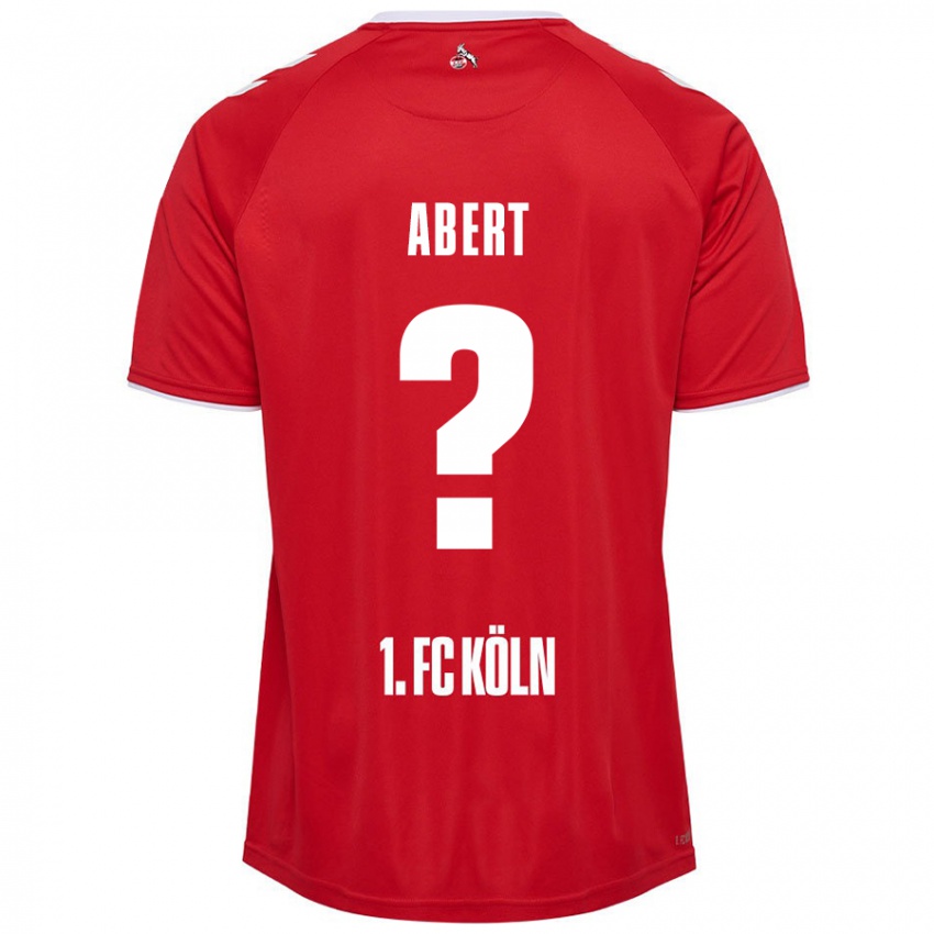 Kinderen Niklas Abert #0 Rood Wit Uitshirt Uittenue 2024/25 T-Shirt