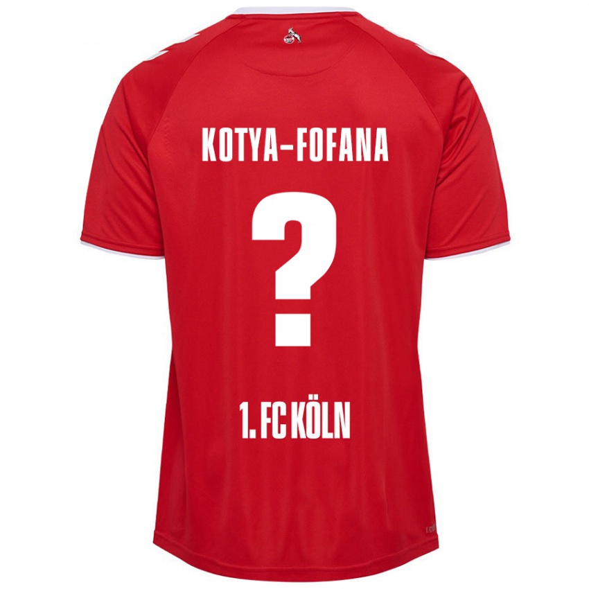 Kinderen Assad Kotya-Fofana #0 Rood Wit Uitshirt Uittenue 2024/25 T-Shirt