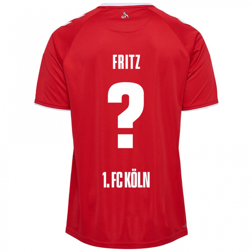 Kinderen Johannes Fritz #0 Rood Wit Uitshirt Uittenue 2024/25 T-Shirt