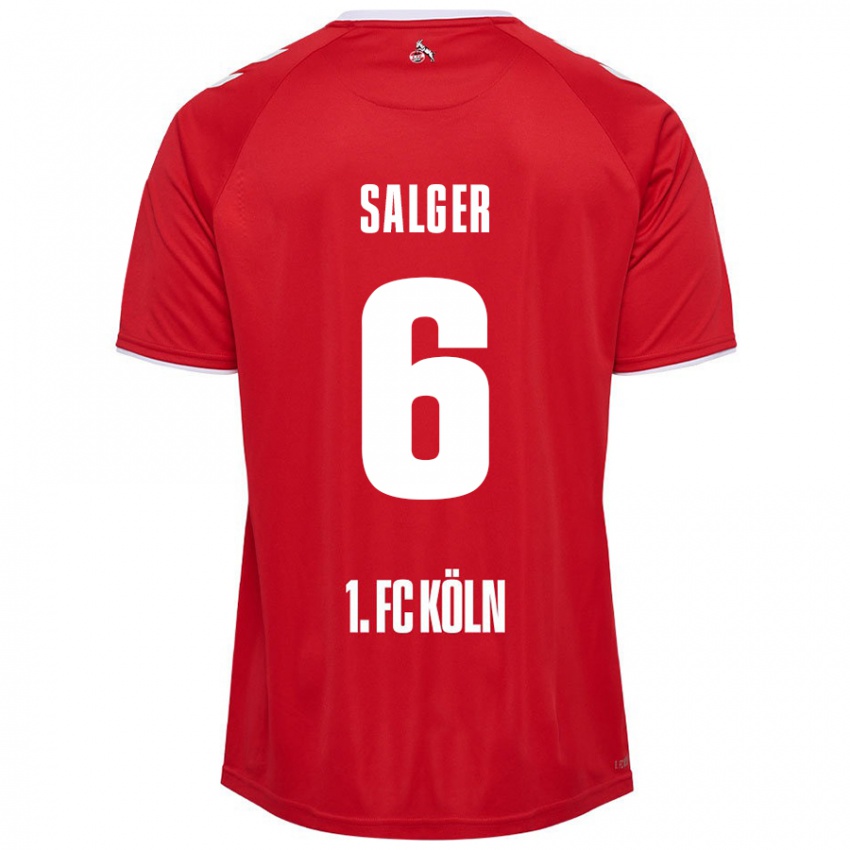 Kinderen Stephan Salger #6 Rood Wit Uitshirt Uittenue 2024/25 T-Shirt