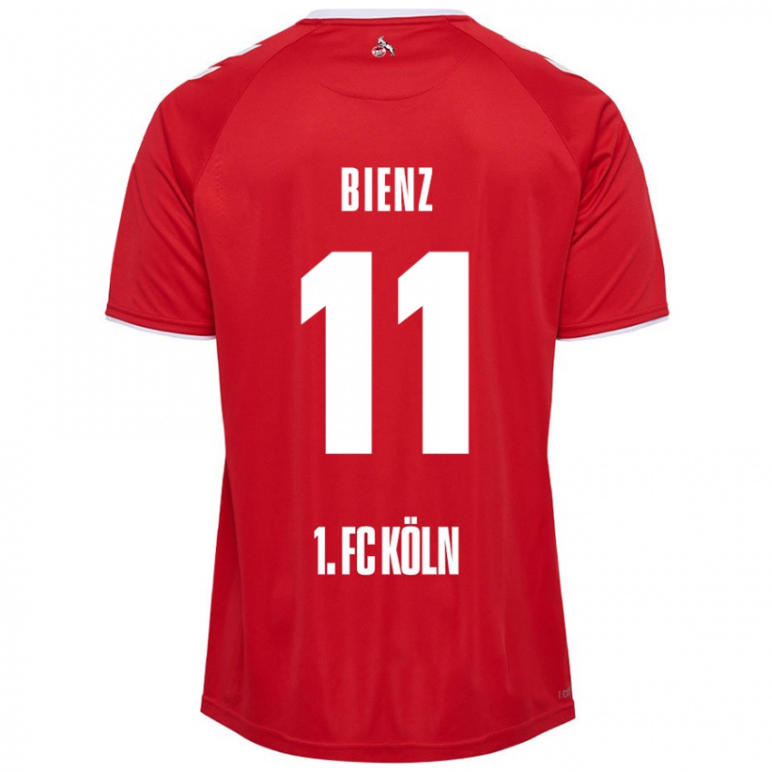 Kinderen Alena Bienz #11 Rood Wit Uitshirt Uittenue 2024/25 T-Shirt