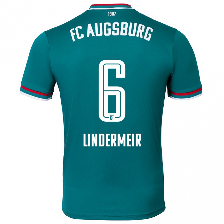 Kinderen Dominik Lindermeir #6 Donkergroen Uitshirt Uittenue 2024/25 T-Shirt