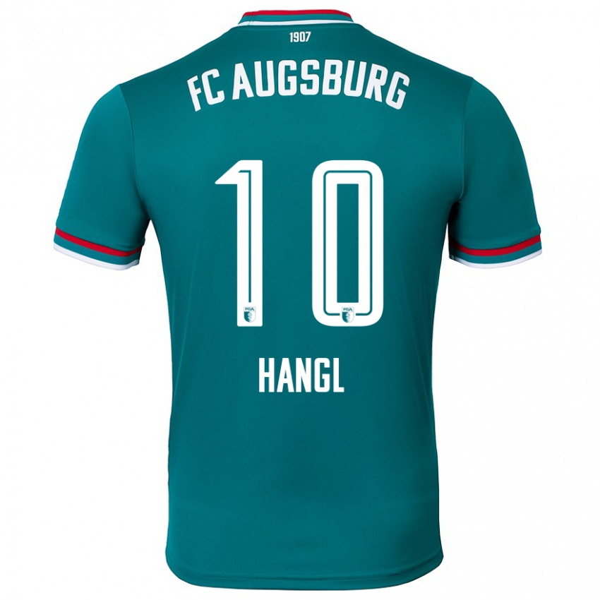 Kinderen Florian Hangl #10 Donkergroen Uitshirt Uittenue 2024/25 T-Shirt