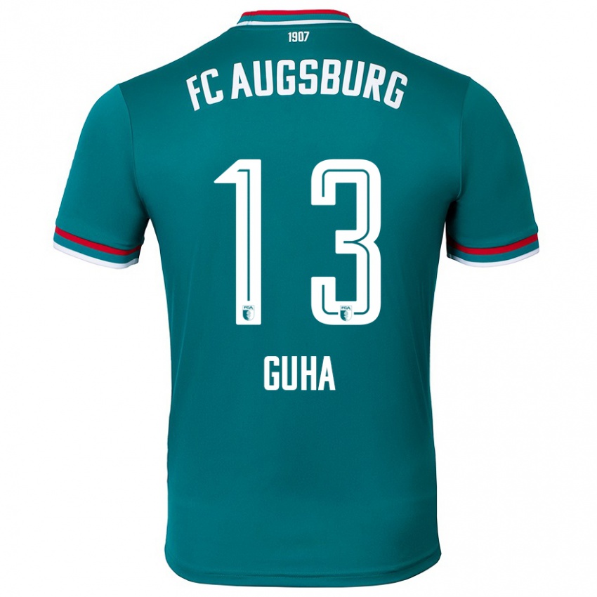 Kinderen Felix Guha #13 Donkergroen Uitshirt Uittenue 2024/25 T-Shirt