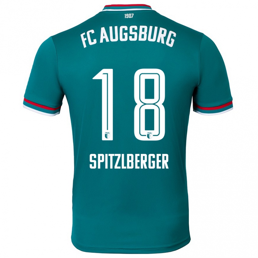 Kinderen Jordan Spitzlberger #18 Donkergroen Uitshirt Uittenue 2024/25 T-Shirt