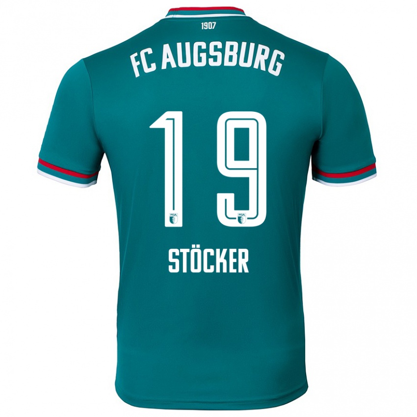 Kinderen Louis Stöcker #19 Donkergroen Uitshirt Uittenue 2024/25 T-Shirt