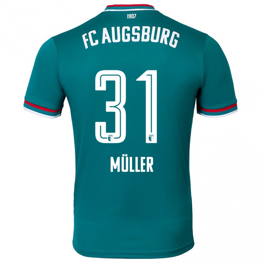 Kinderen Noah Müller #31 Donkergroen Uitshirt Uittenue 2024/25 T-Shirt