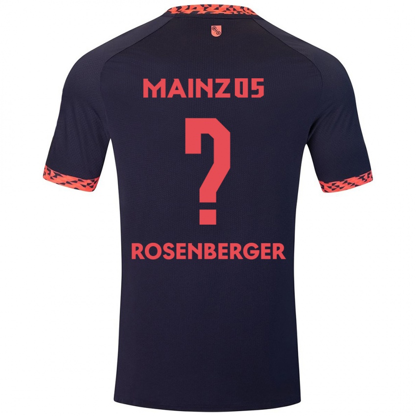 Kinderen Chris Rosenberger #0 Blauw Koraalrood Uitshirt Uittenue 2024/25 T-Shirt