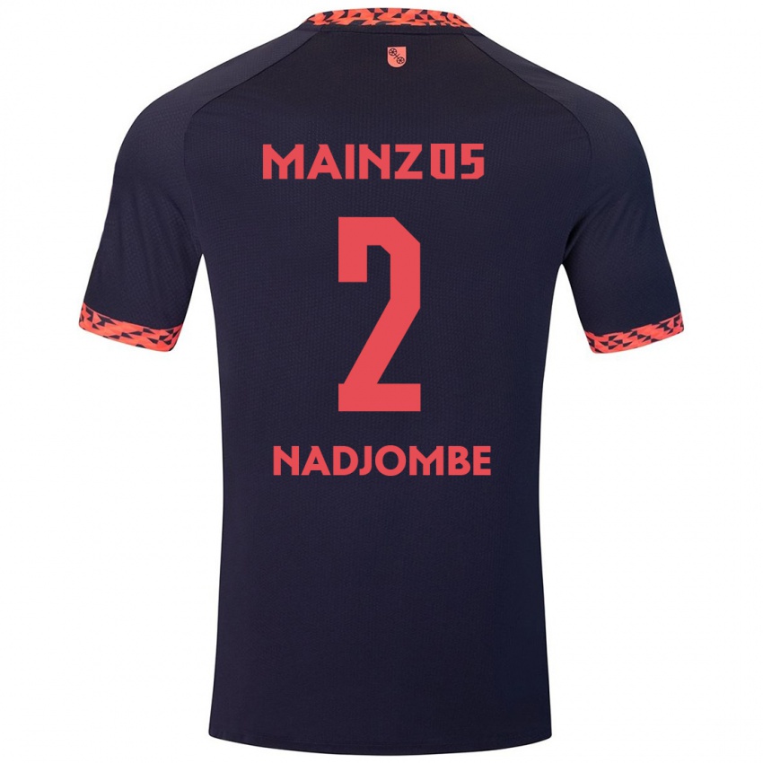 Kinderen Jean-Marie Nadjombe #2 Blauw Koraalrood Uitshirt Uittenue 2024/25 T-Shirt