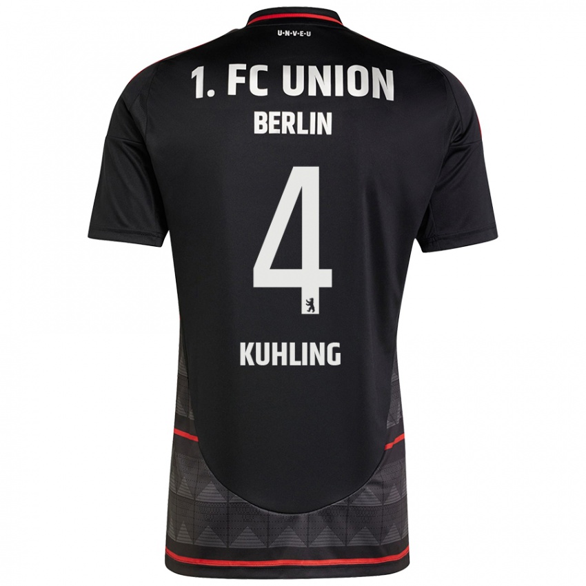 Kinderen Ole Kühling #4 Zwart Uitshirt Uittenue 2024/25 T-Shirt