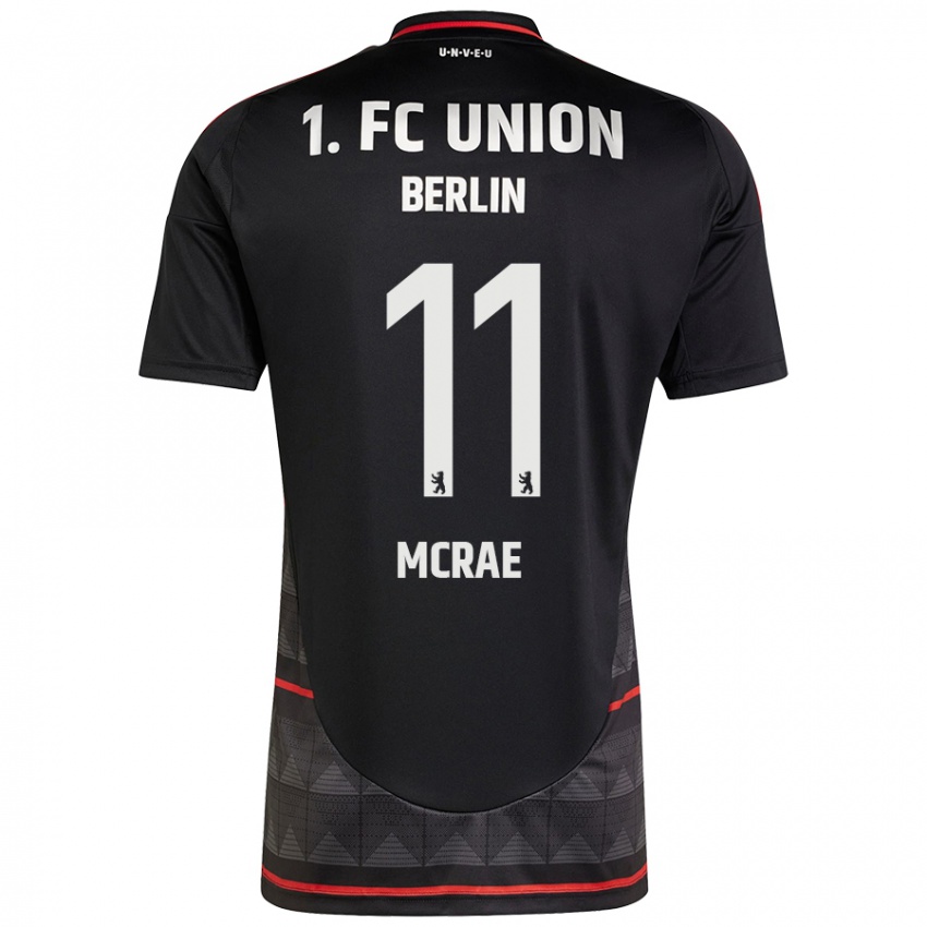 Kinderen Dylan Mcrae #11 Zwart Uitshirt Uittenue 2024/25 T-Shirt