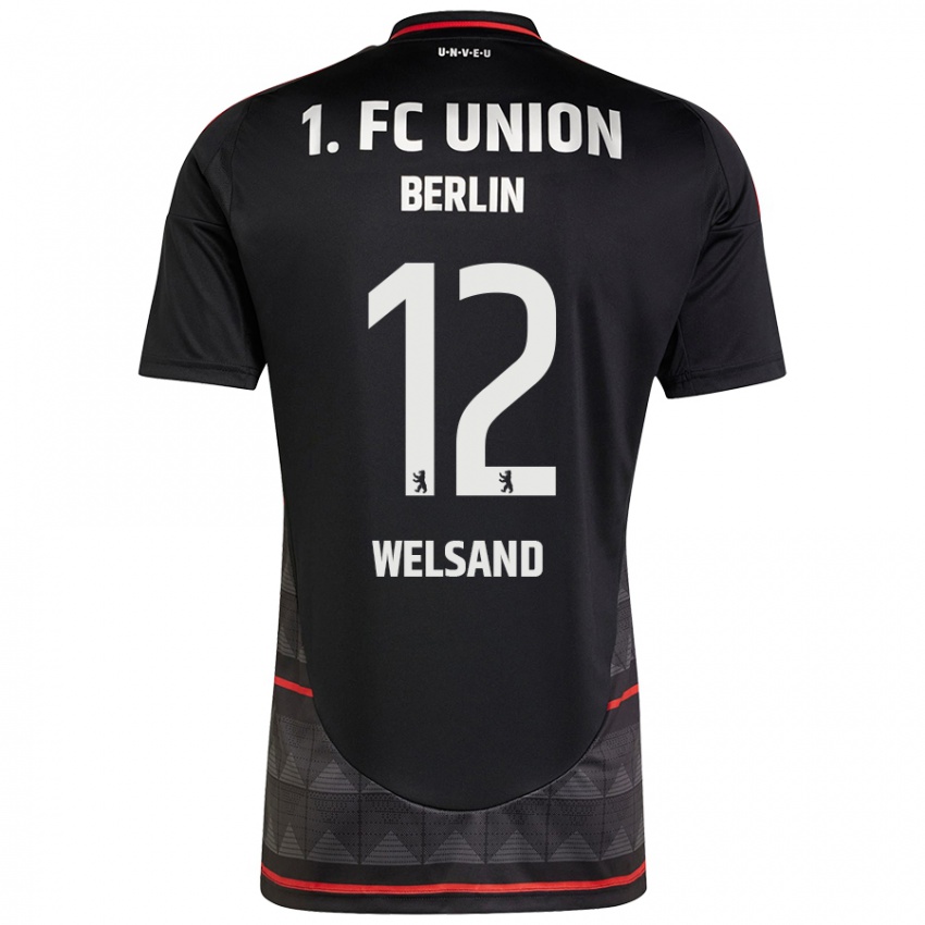 Kinderen Oskar Welsand #12 Zwart Uitshirt Uittenue 2024/25 T-Shirt