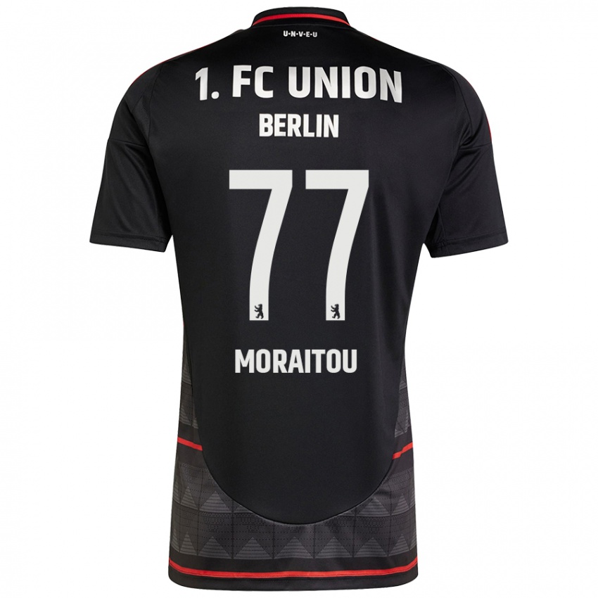 Kinderen Athanasia Moraitou #77 Zwart Uitshirt Uittenue 2024/25 T-Shirt