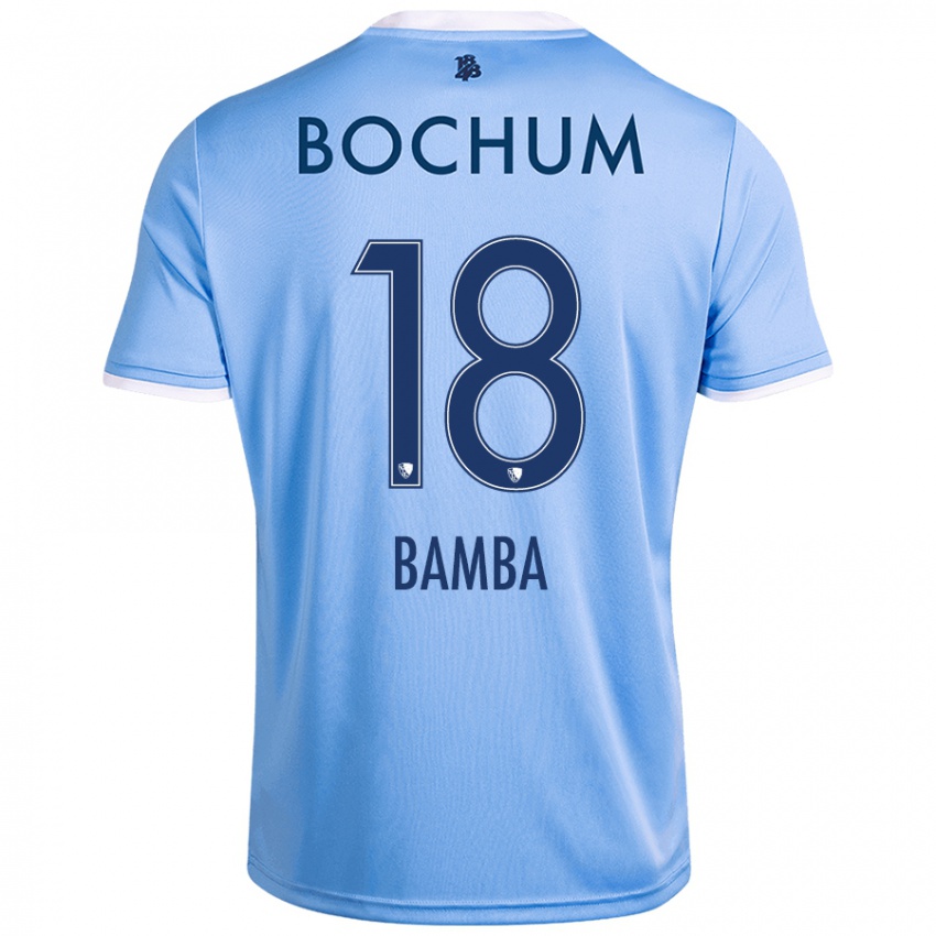 Kinderen Samuel Bamba #18 Hemelsblauw Uitshirt Uittenue 2024/25 T-Shirt