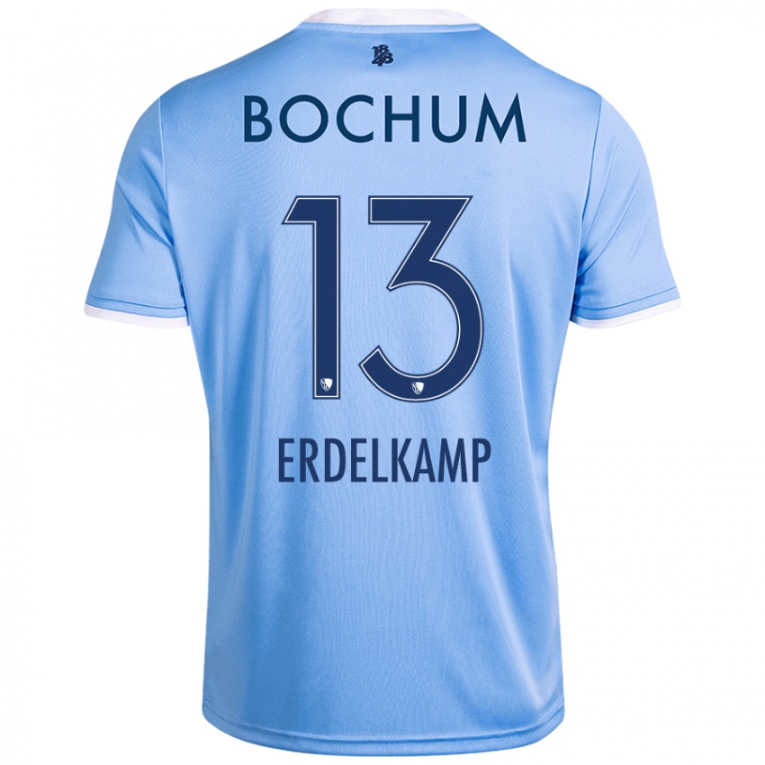 Kinderen Luca Erdelkamp #13 Hemelsblauw Uitshirt Uittenue 2024/25 T-Shirt