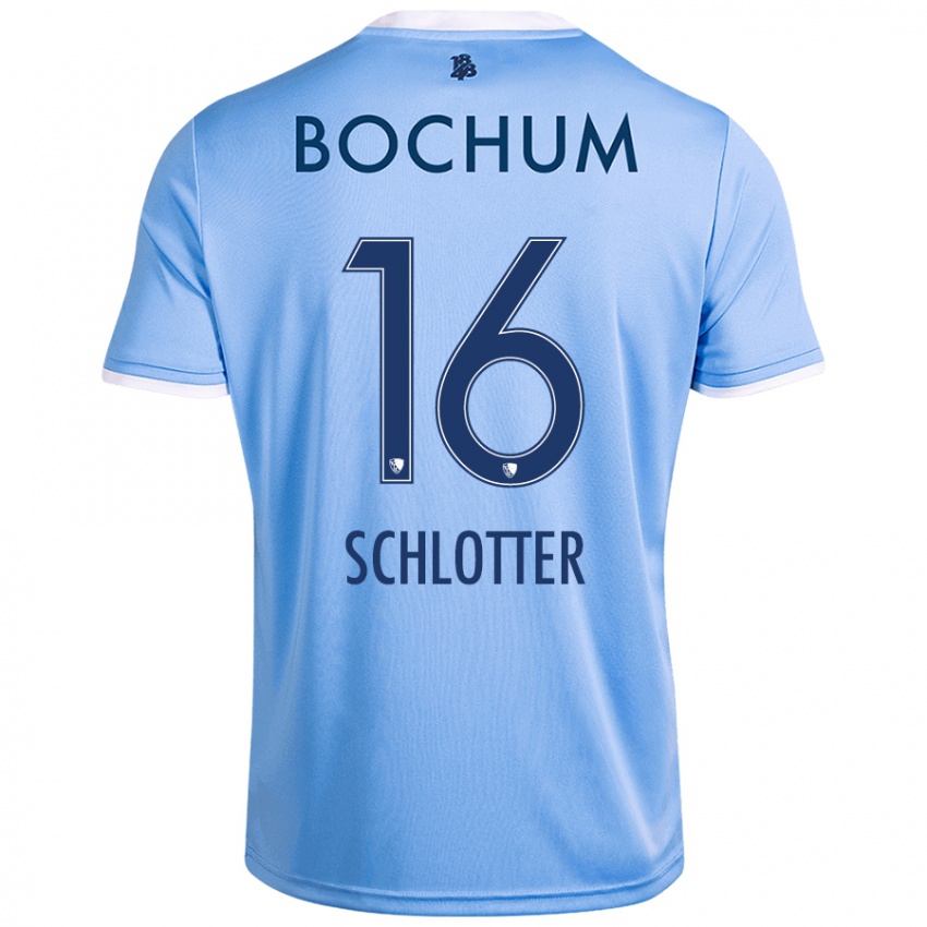 Kinderen Joel Schlotter #16 Hemelsblauw Uitshirt Uittenue 2024/25 T-Shirt