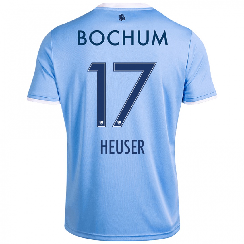 Kinderen Ben Heuser #17 Hemelsblauw Uitshirt Uittenue 2024/25 T-Shirt