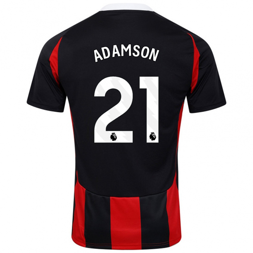 Kinderen Sasha Adamson #21 Zwart Rood Uitshirt Uittenue 2024/25 T-Shirt