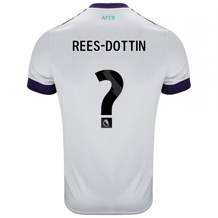 Kinderen Remy Rees-Dottin #0 Wit Groen Paars Uitshirt Uittenue 2024/25 T-Shirt