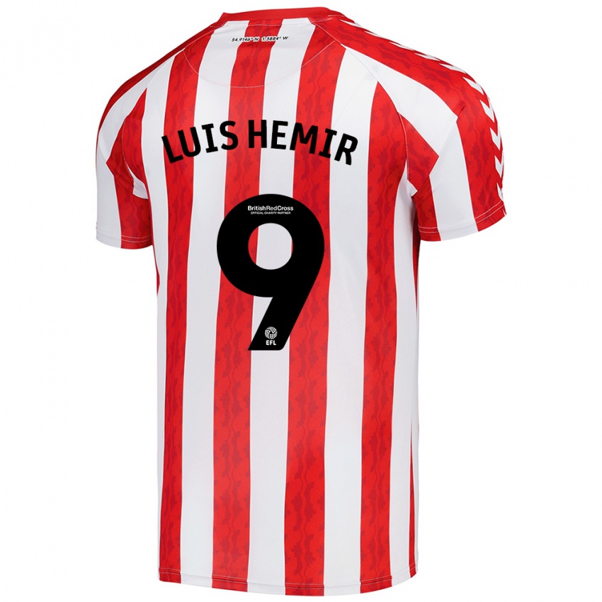 Heren Luis Semedo #9 Rood Wit Thuisshirt Thuistenue 2024/25 T-Shirt