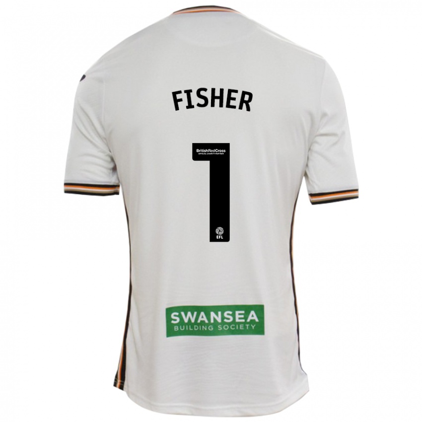 Heren Andy Fisher #1 Wit Thuisshirt Thuistenue 2024/25 T-Shirt